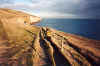 Dorset coast path - backdrop Anvil Point